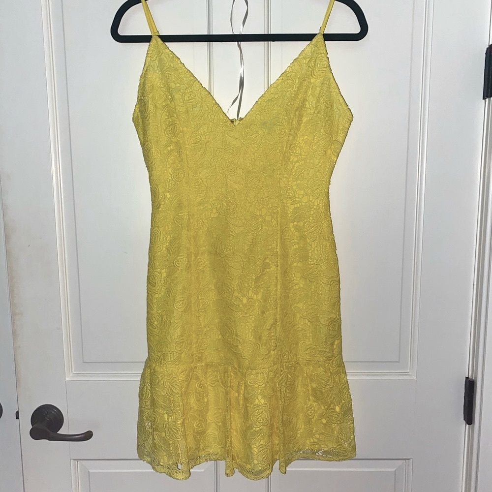BB Dakota Crochet Overlay Dress - Picture 1 of 6